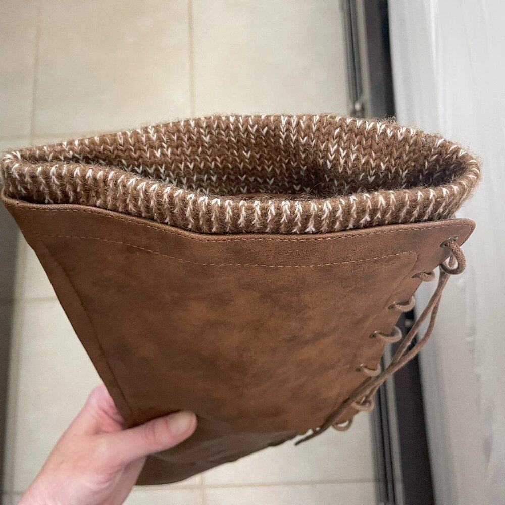 JUSTFAB Lace Me Up Back Lace-Up Boots